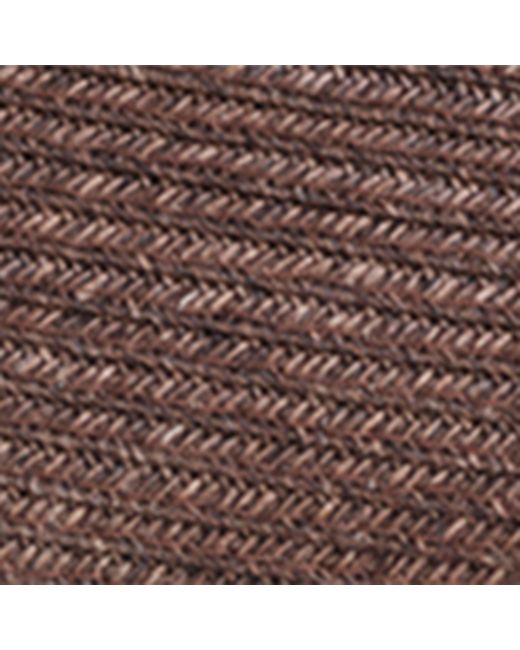 Alaïa Brown Raffia-Leather Ballet Flats