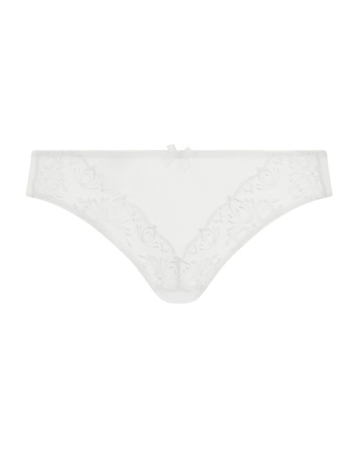 Chantelle White Champs Elysees Brazilian Briefs