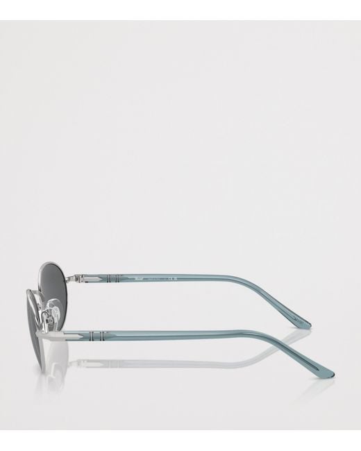 Persol Gray Ida Oval Sunglasses
