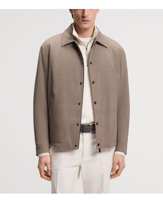 Boss Brown X Aston Martin Wool-Blend Jacket for men