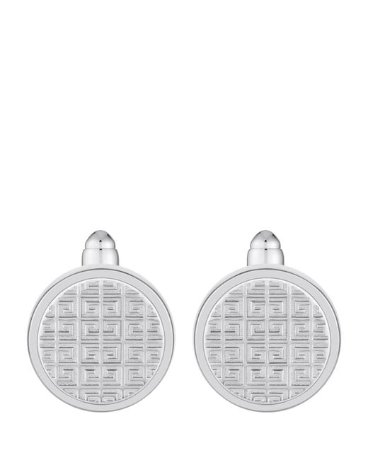 Givenchy White 4G Cufflinks for men