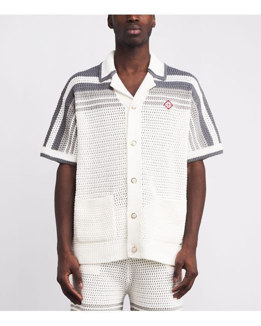 Casablanca White "Crochet" Shirt for men