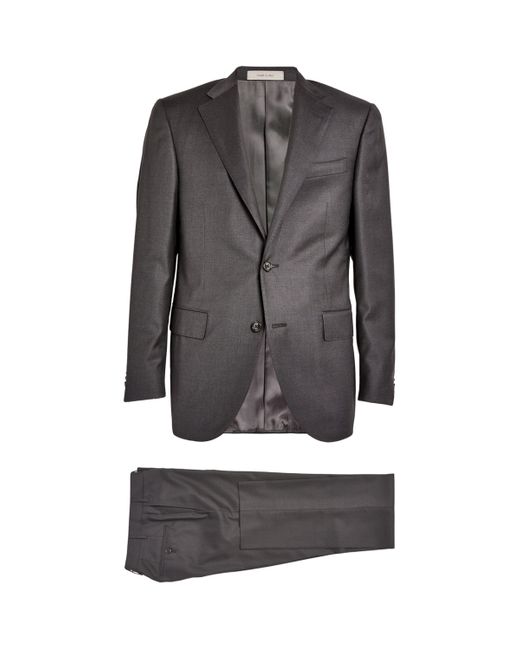 Corneliani Gray Virgin Wool 2-Piece Suit for men
