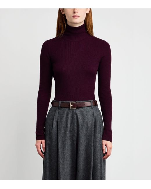 Max Mara Brown Leather Belt
