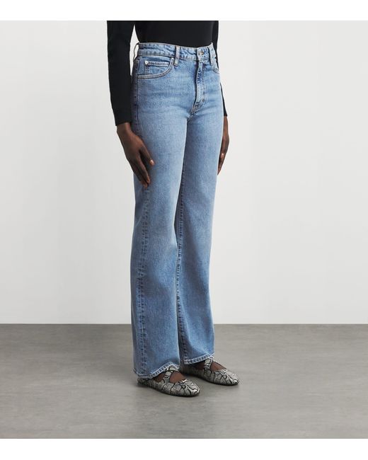 FRAME Blue The Pixie Arrow Bootcut Jeans