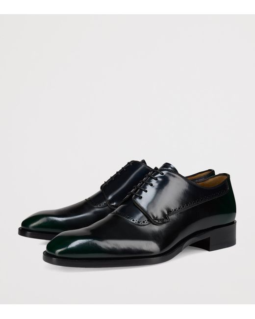 Christian Louboutin Black Sartoby Patent Leather Derby Shoes