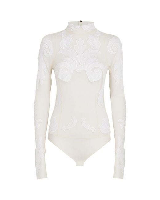 Stella McCartney White Lace Bodysuit