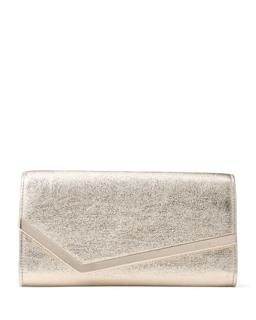 Jimmy Choo Gray Emmie Clutch Bag