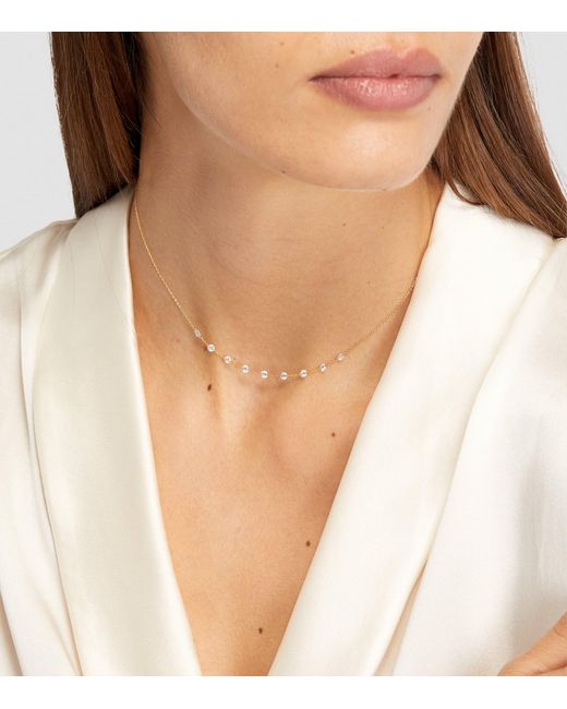PERSÉE White And Diamond 9-Stone Danaé Necklace