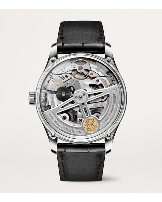 Iwc Metallic Stainless Steel Portugieser Automatic Watch for men