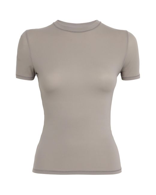 Skims Gray Fits Everybody Short-Sleeve T-Shirt
