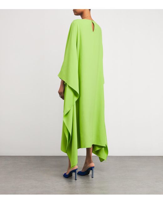 Taller Marmo Green Split-Sleeve Spectacular Kaftan Maxi Dress