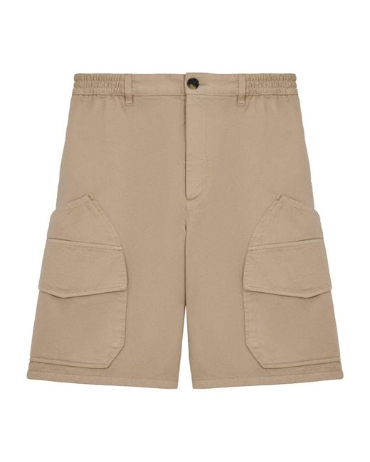Loewe Natural X Paula's Ibiza Cotton-Satin Cargo Shorts for men