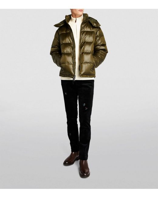 Polo Ralph Lauren Green Hooded Puffer Jacket for men