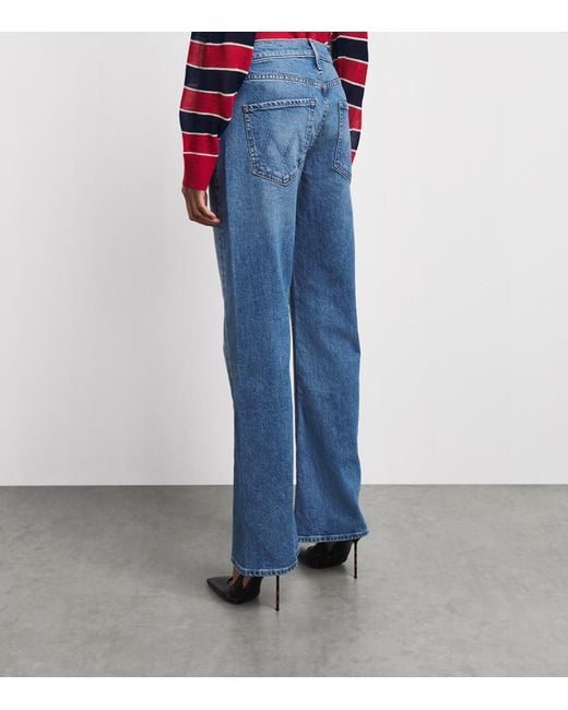 Mother Blue The Bookie Twist Skimp Bootcut Jeans