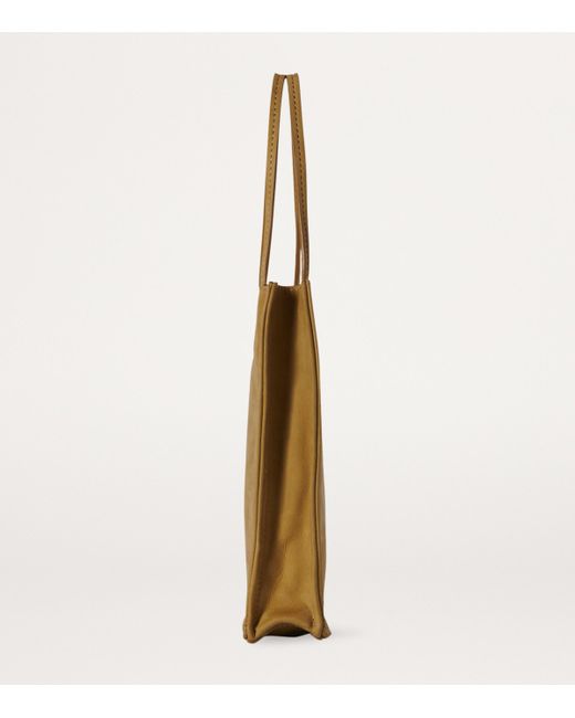 The Row Natural To Go Small Leather Tote Bag