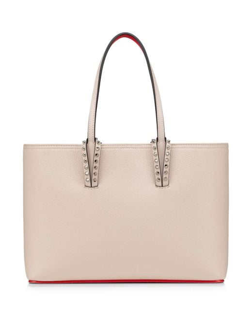 Christian Louboutin Natural Cabata Small Calf Leather Tote Bag