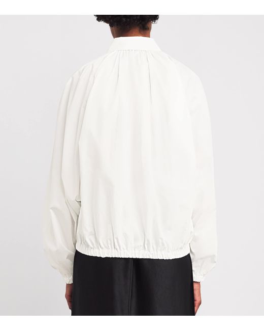 Patou White Volume Bubble Blouse