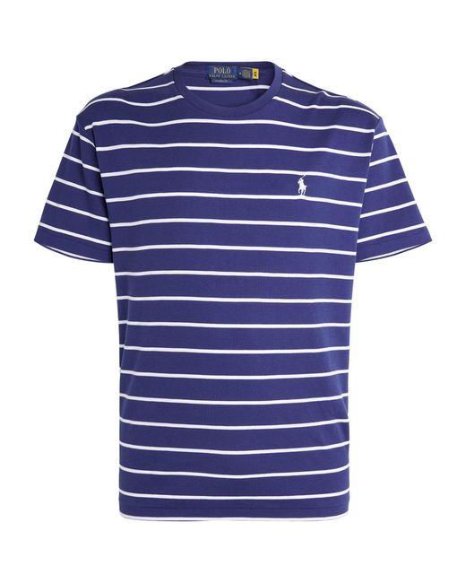Polo Ralph Lauren Blue Cotton Striped T-shirt for men