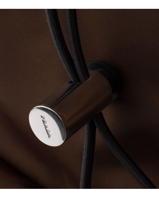 Prada Brown Re-Nylon And Saffiano Leather Backpack for men