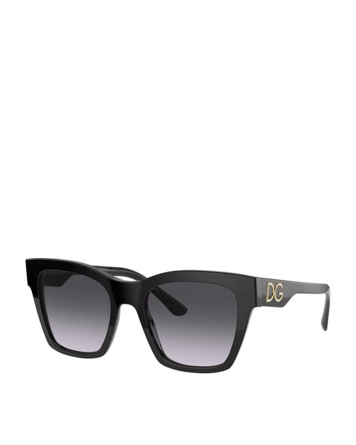Dolce & Gabbana Gray Wayfarer Sunglasses