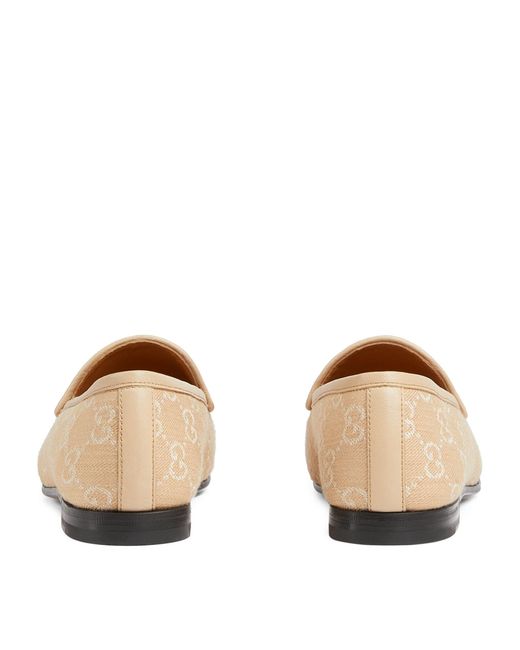 Gucci Natural Gg Supreme Jordaan Loafers