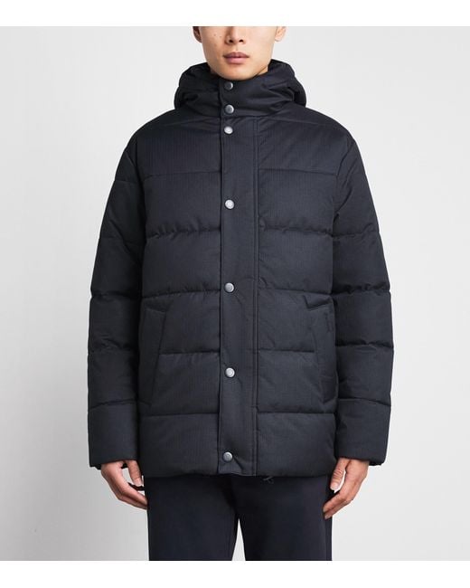Barbour Blue Emble Puffer Jacket for men