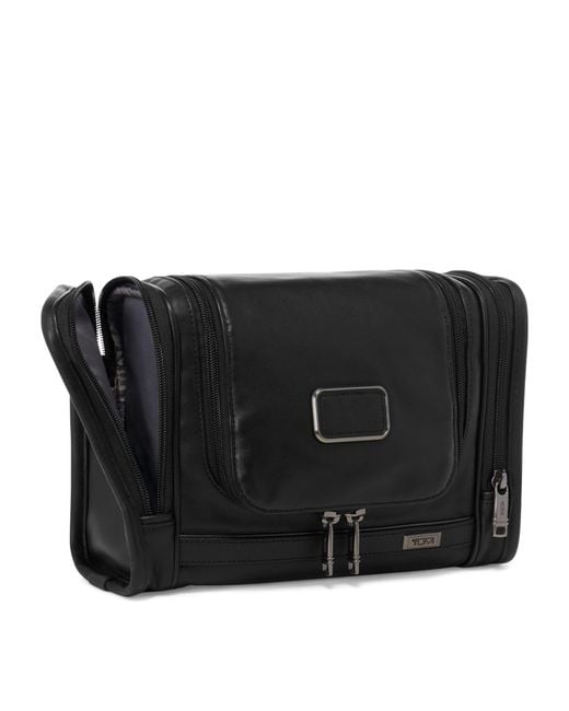 Tumi Black Alpha 3 Business Leather Travel Kit