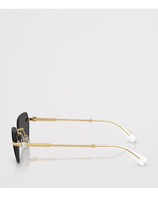 Swarovski Gray Sk7038 Irregular Sunglasses