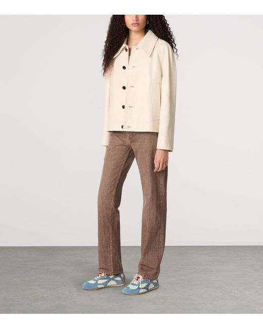 Bottega Veneta Blue Orbit Flash Low-Top Suede And Nylon Sneakers