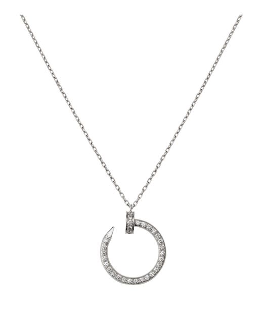 Cartier Metallic And Pavé Diamond Juste Un Clou Necklace