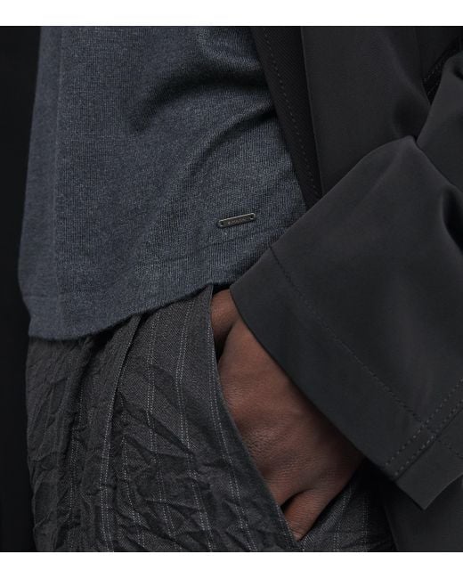 Jonathan Simkhai Black Silk-Cashmere-Blend Knitted Nathan T-Shirt for men