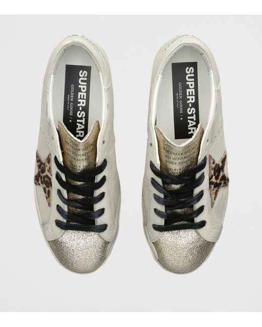 Golden Goose Deluxe Brand Natural Leather Super-Star Sneakers