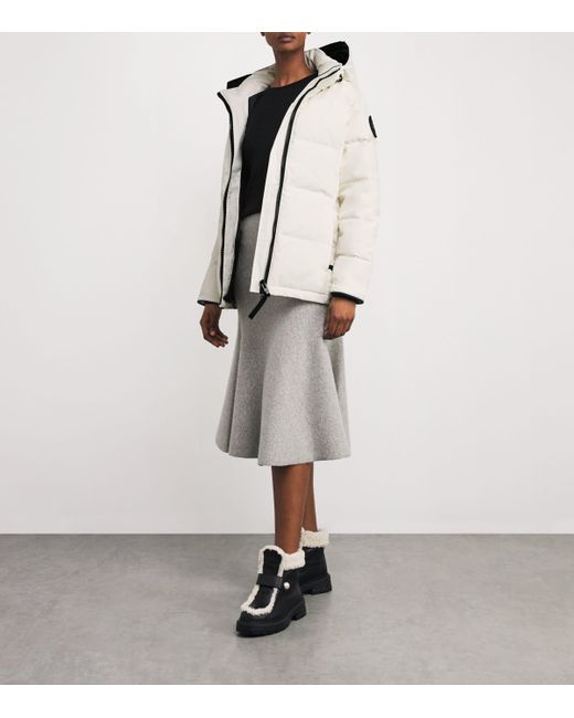 Canada Goose White Down Water-Repellent Chelsea Parka Coat