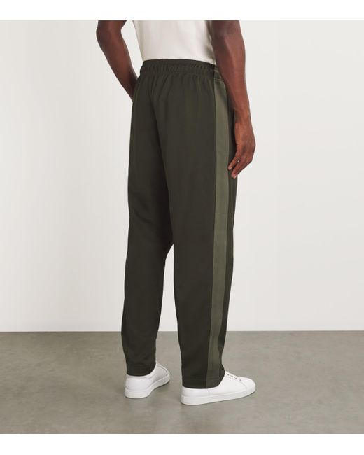 Fred Perry Green Tape-Side Logo Track Pants for men