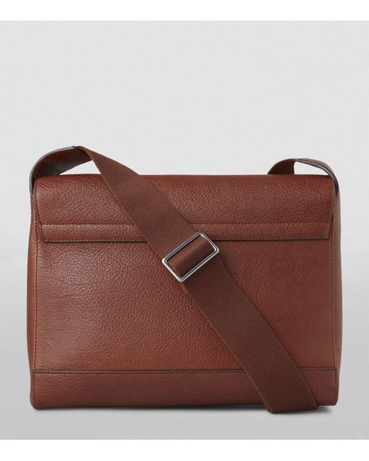 Mulberry Brown Small Leather Chiltern Messenger Bag for men