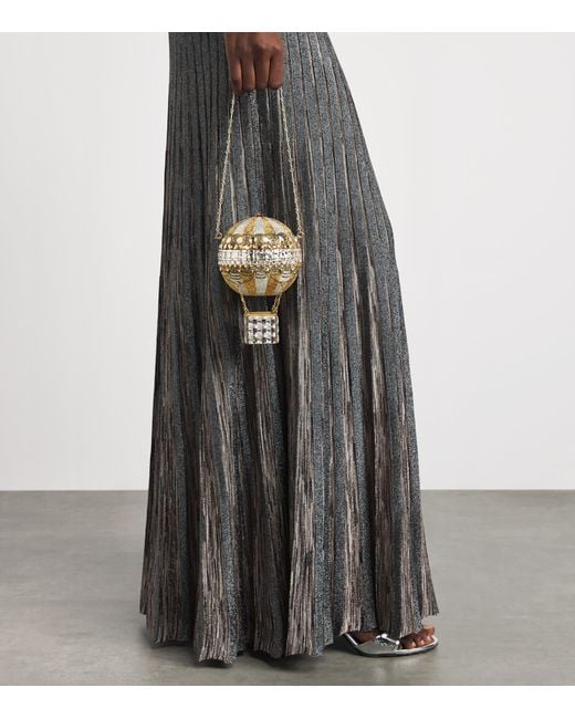 Judith Leiber Metallic Hot Air Balloon Top-Handle Bag