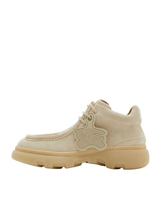 Burberry Natural Suede Creeper Shoes for men