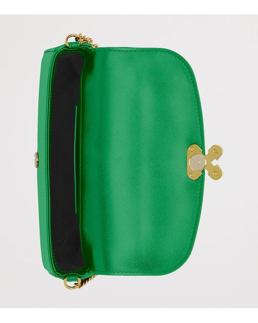 Alexander McQueen Green Small Skull Flower Cross-Body Bag