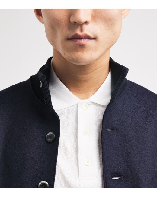 Brioni White Piqué Cotton Polo Shirt for men