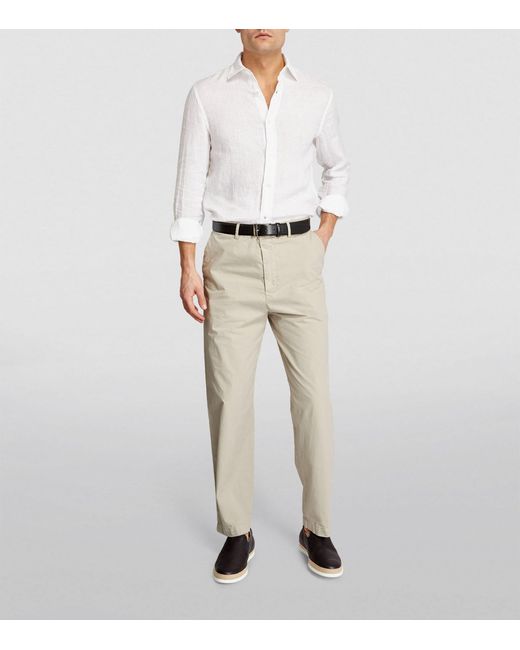 Jacob Cohen White Linen Shirt for men
