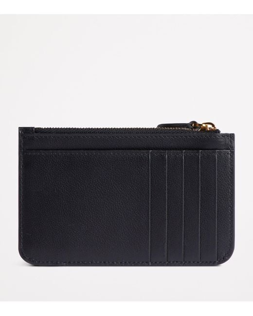 Balenciaga Black Leather Cash 2.0 Zipped Card Holder