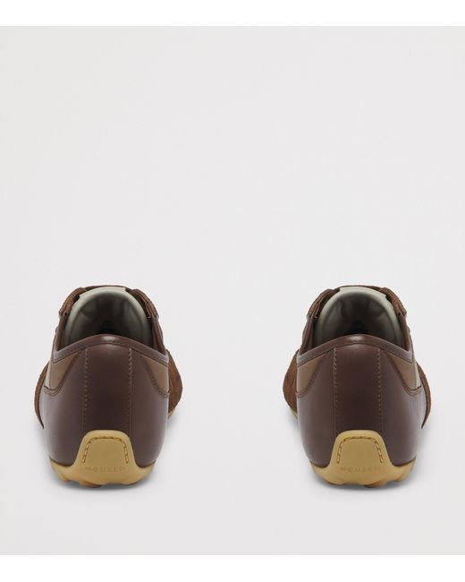 McQueen Brown Suede Boxe Sneakers for men