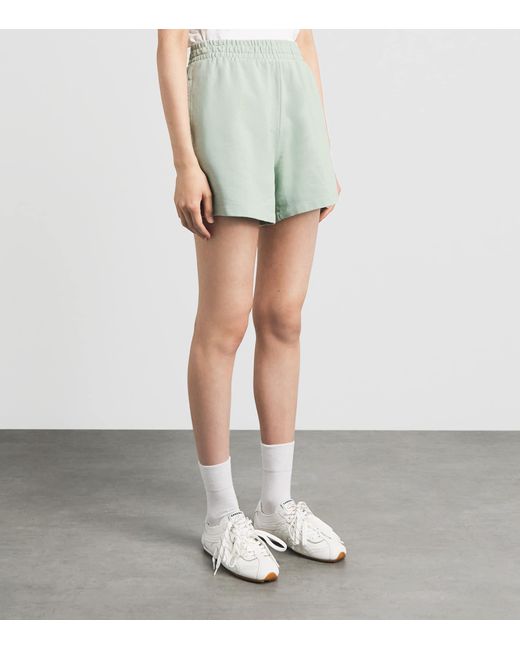 Anine Bing Green Cotton Kam Sweatshorts