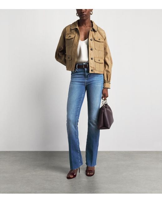 L'Agence Blue Ruth Straight Jeans