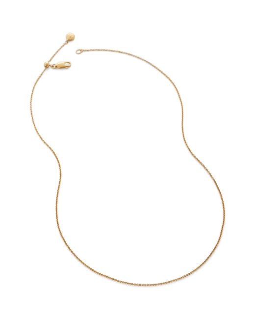 Monica Vinader Metallic Vermeil Fine Chain Necklace