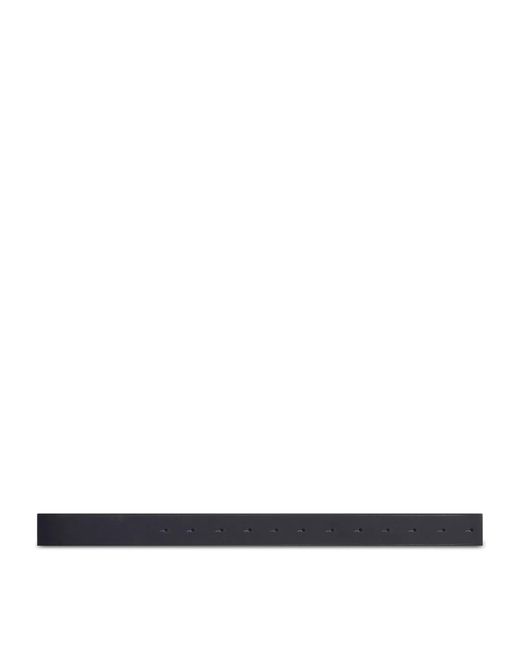 Balenciaga White Leather Logo Belt for men