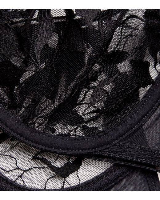 Maison Lejaby Black Tulle Sin Underwired Bra
