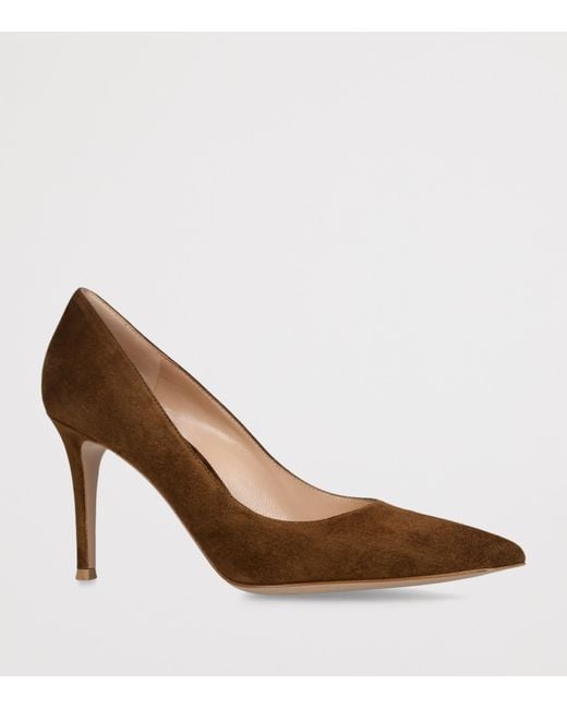 Gianvito Rossi Brown Suede Gianvito Pumps 85