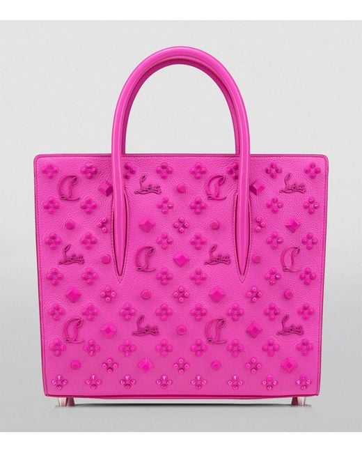 Christian Louboutin Paloma Calfskin Top-handle Bag in Pink Christian Louboutin Paloma Calfskin Top-handle Bag in Pink